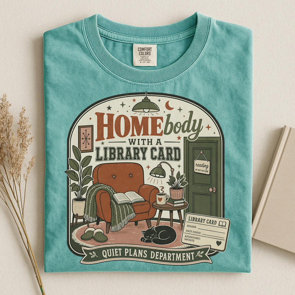 Homebody with a Library Card T-Shirt