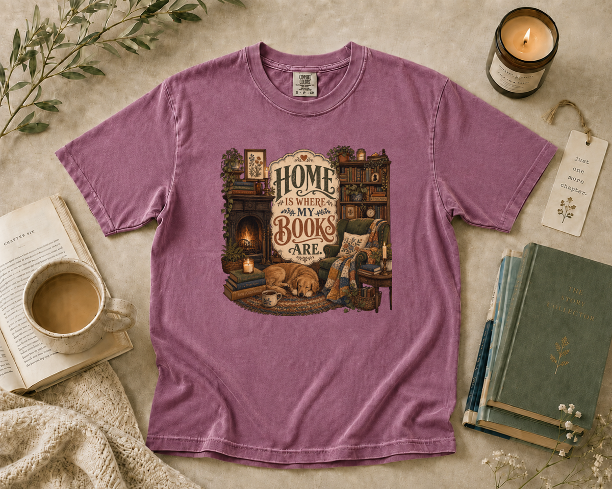 Home is Where My Books Are T-Shirt