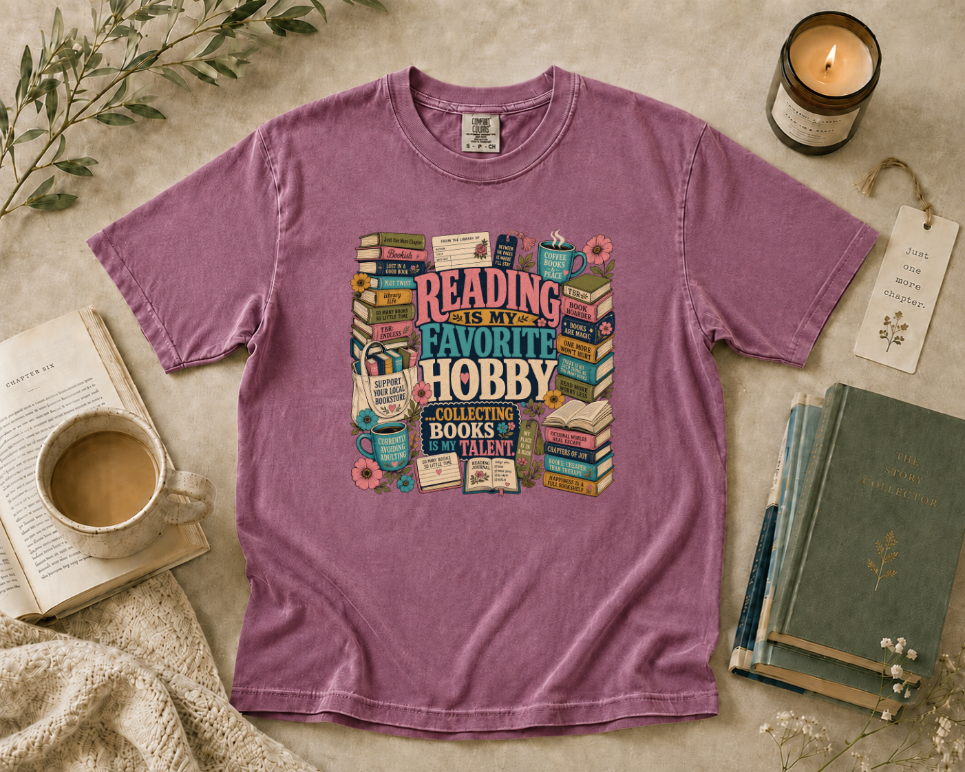 Reading is My Favorite Hobby T-Shirt