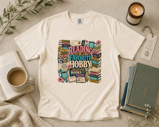 Reading is My Favorite Hobby T-Shirt