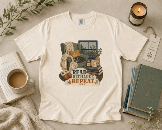 Read. Recharge. Repeat. T-Shirt