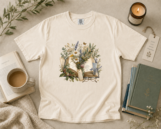 Botanical Book Lover T-Shirt