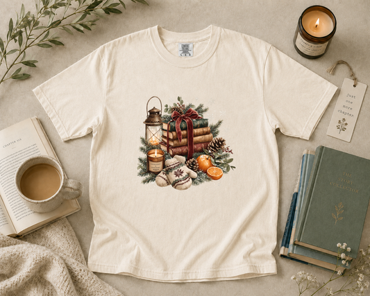 Christmas Book Lover T-Shirt