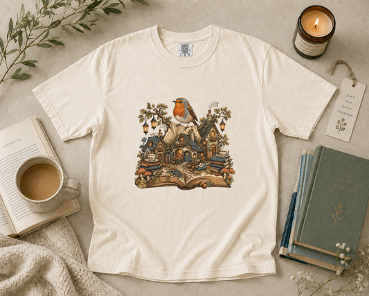European Robin Storybook Village T-Shirt