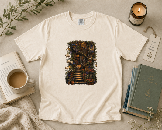 Spiral Library Staircase T-Shirt