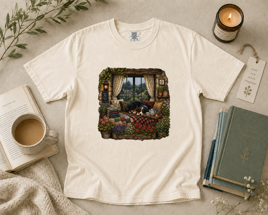 Rainy Window Reading Nook T-Shirt