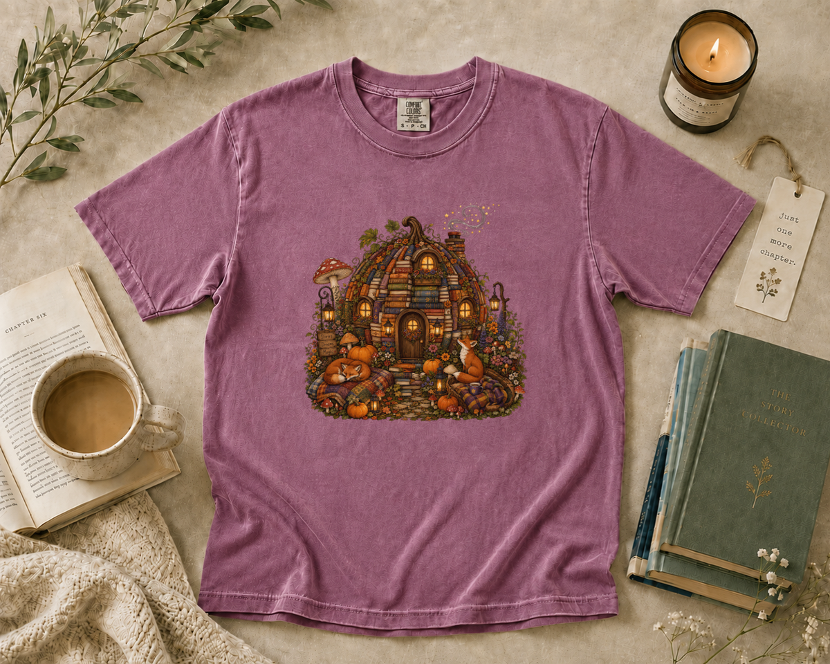 Pumpkin Book Cottage T-Shirt