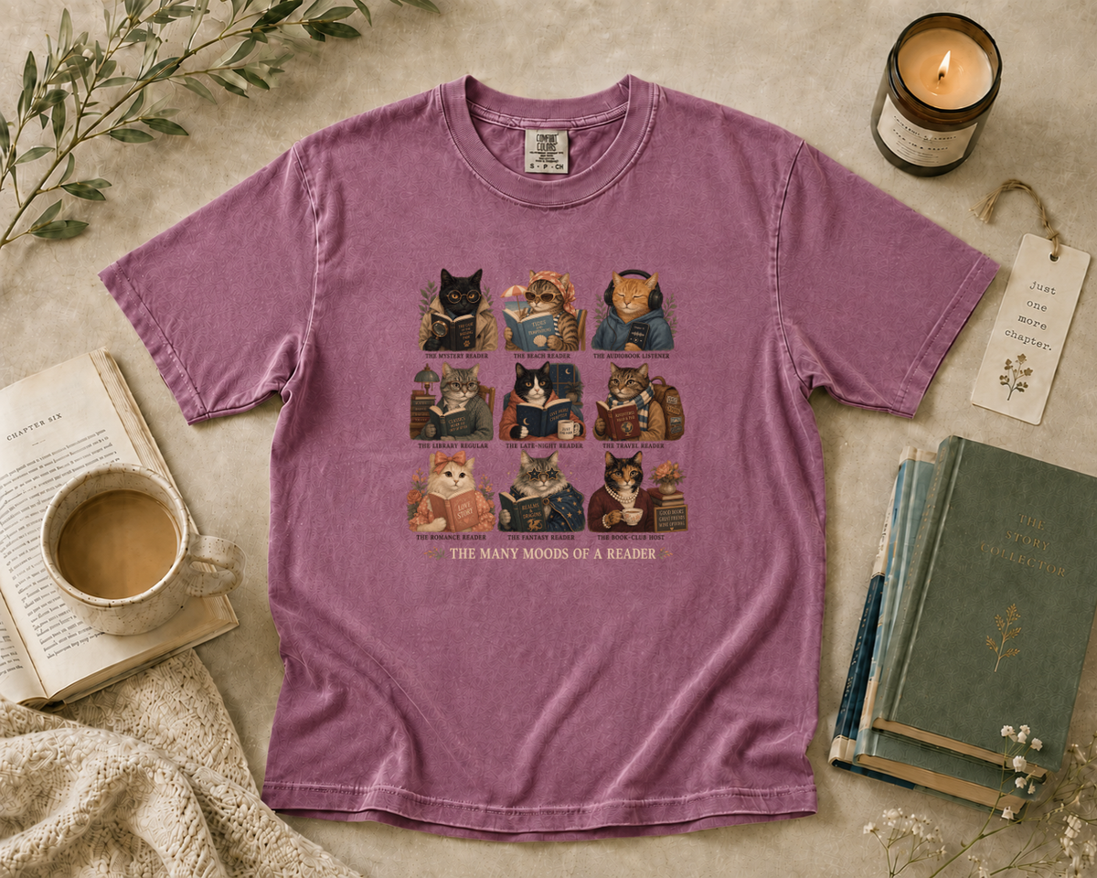 The Many Moods of a Reader T-Shirt