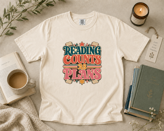 Reading Counts as Plans T-Shirt