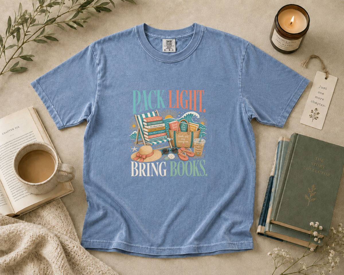 Pack Light Bring Books T-Shirt