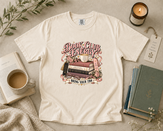 Book Club Energy, Bring Your TBR T-Shirt