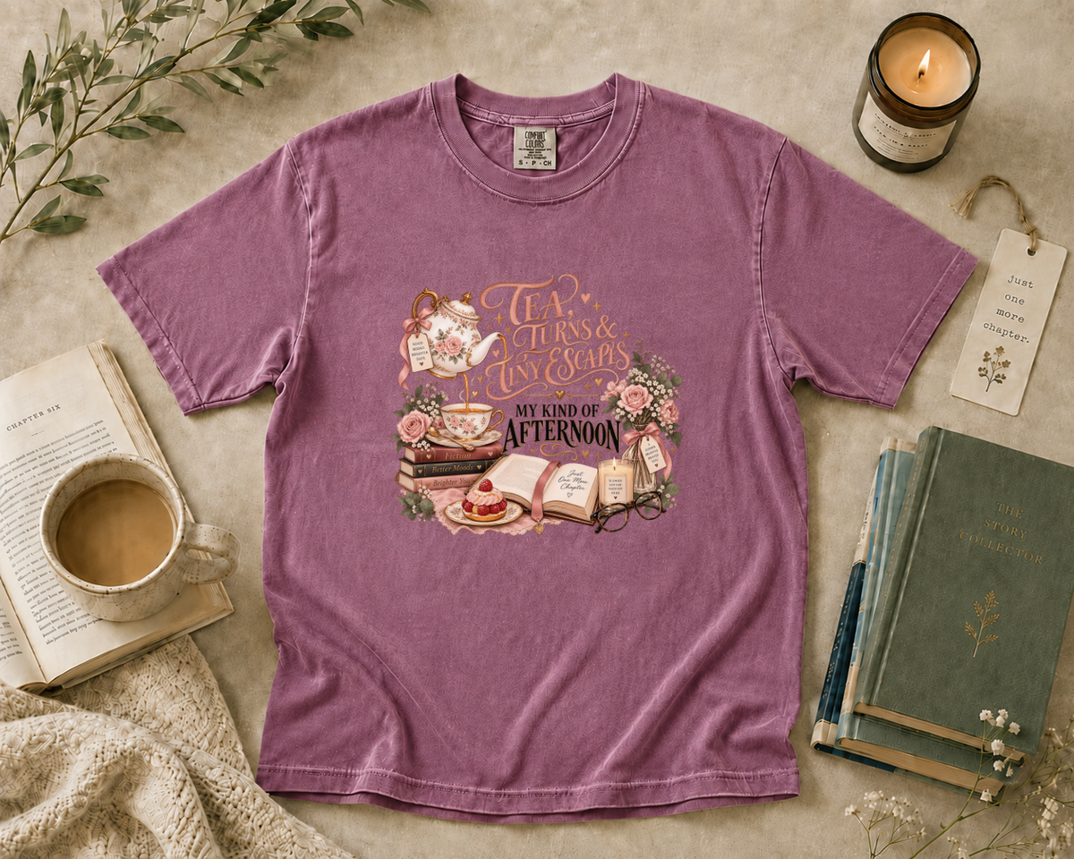 Tea, Turns, & Tiny Escapes T-Shirt
