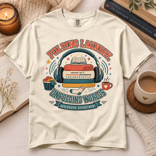 Folding Laundry, Unfolding Worlds T-Shirt