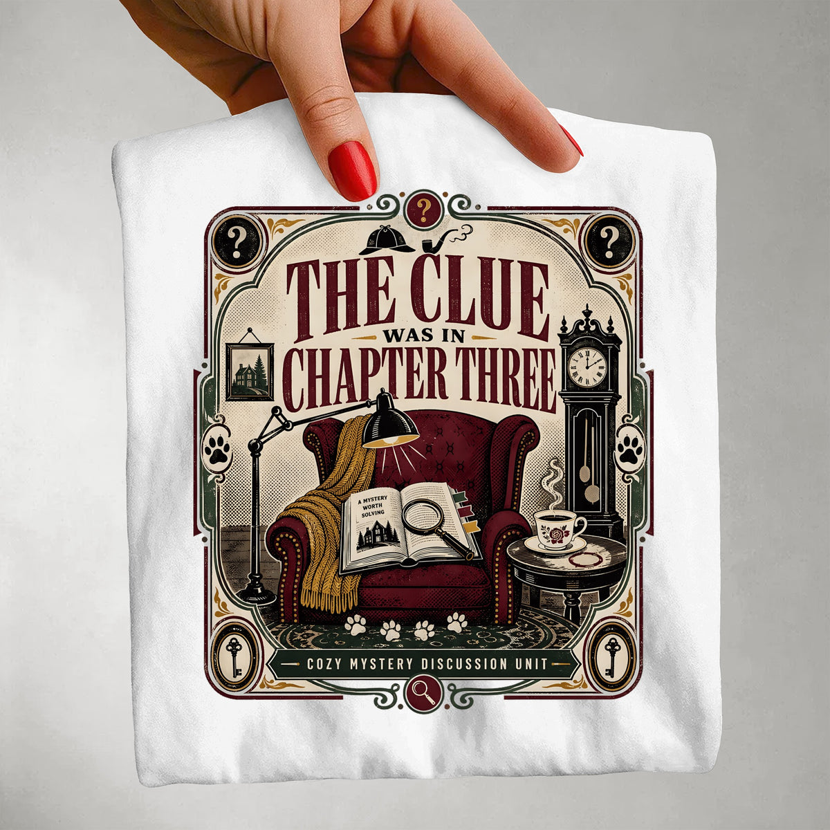 The Clue was in Chapter Three T-Shirt