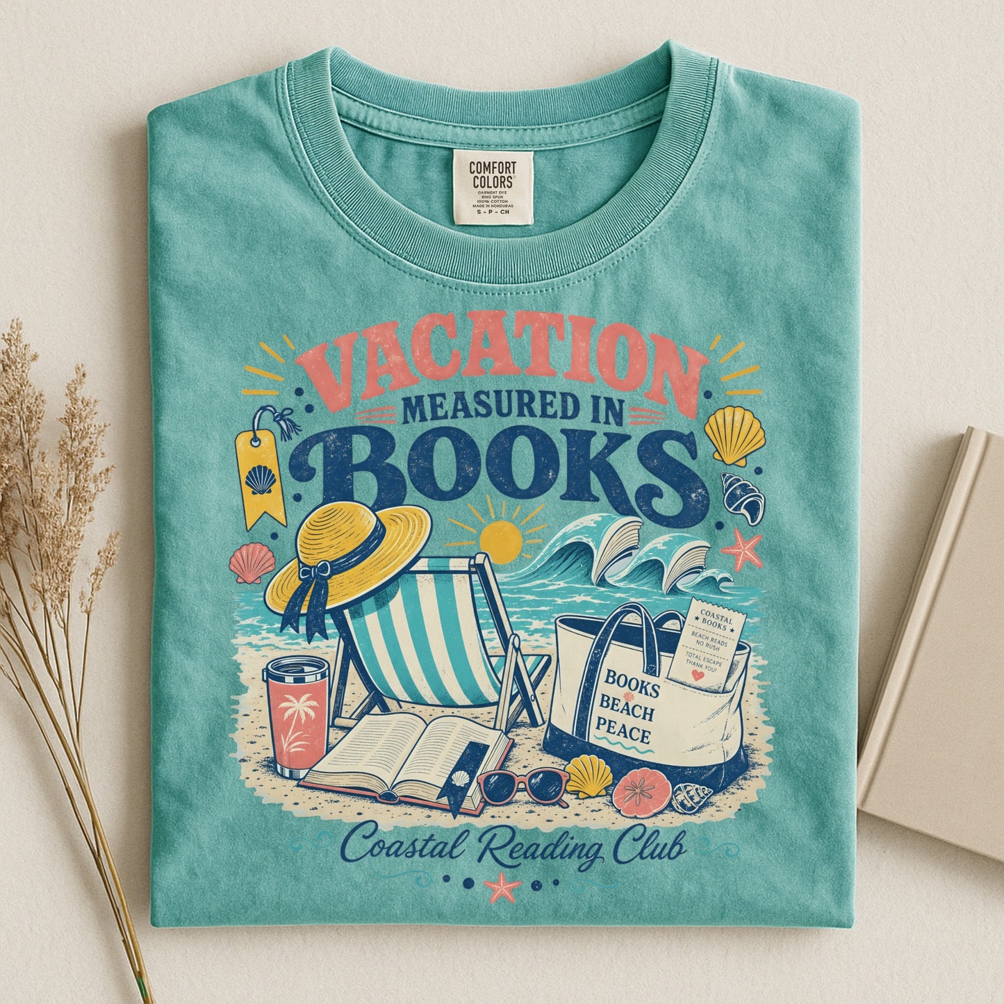 Vacation Measured in Books T-Shirt