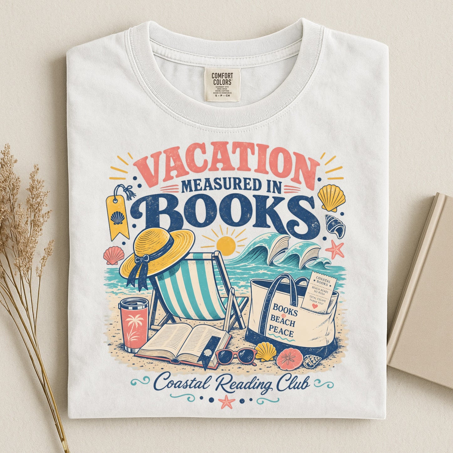 Vacation Measured in Books T-Shirt