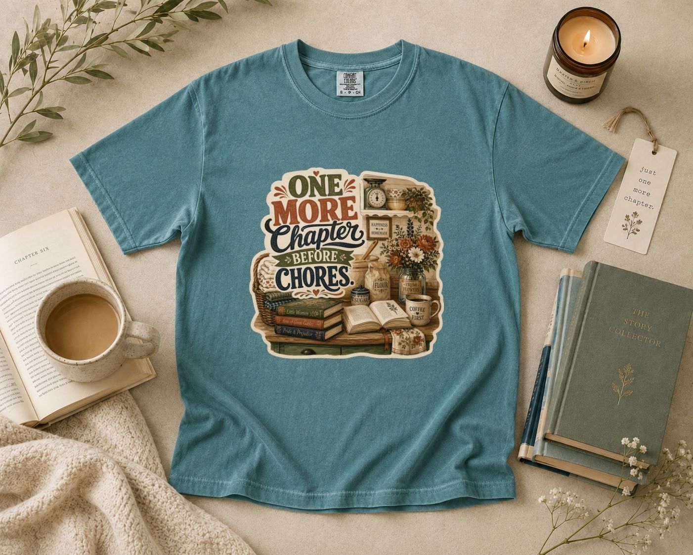 One More Chapter Before Chores T-Shirt