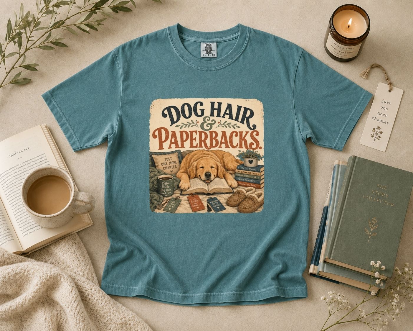 Dog Hair & Paperbacks T-Shirt