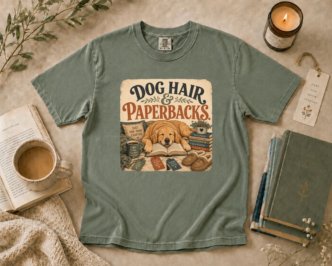 Dog Hair & Paperbacks T-Shirt