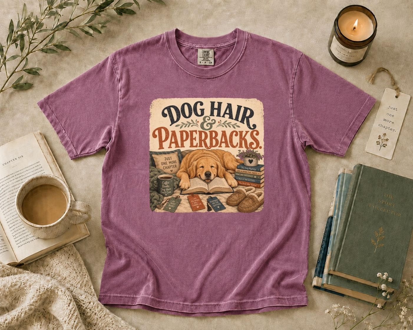 Dog Hair & Paperbacks T-Shirt