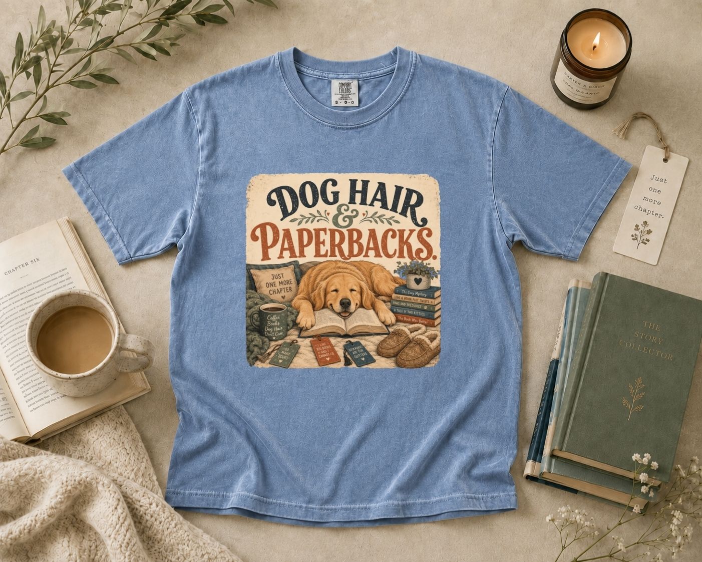 Dog Hair & Paperbacks T-Shirt