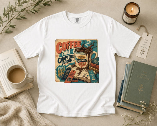 Coffee First Chapters Second T-Shirt