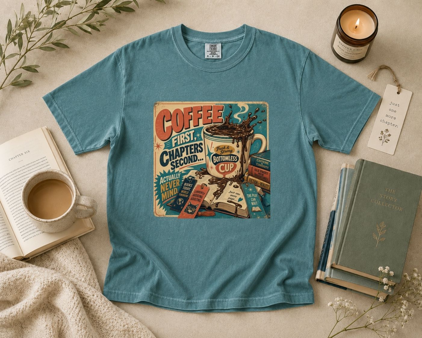 Coffee First Chapters Second T-Shirt