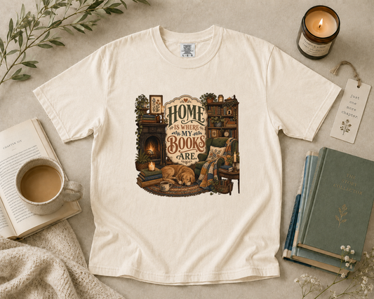 Home is Where My Books Are T-Shirt