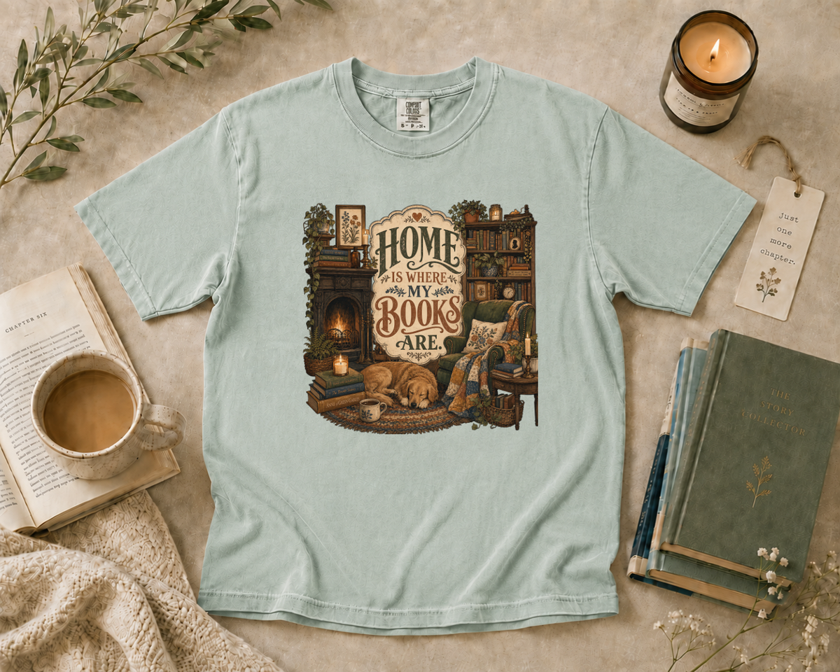 Home is Where My Books Are T-Shirt