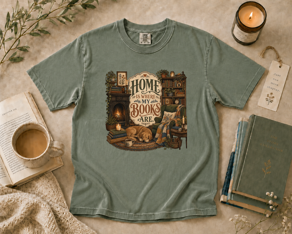 Home is Where My Books Are T-Shirt