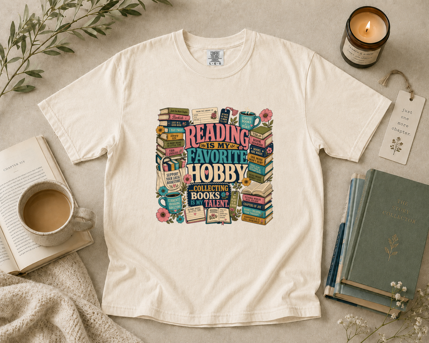 Reading is My Favorite Hobby T-Shirt