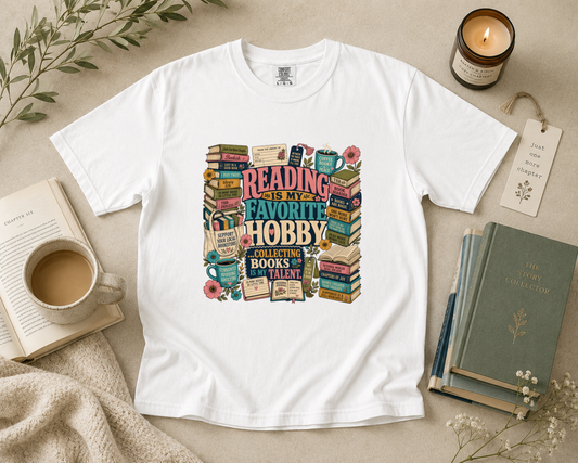 Reading is My Favorite Hobby T-Shirt