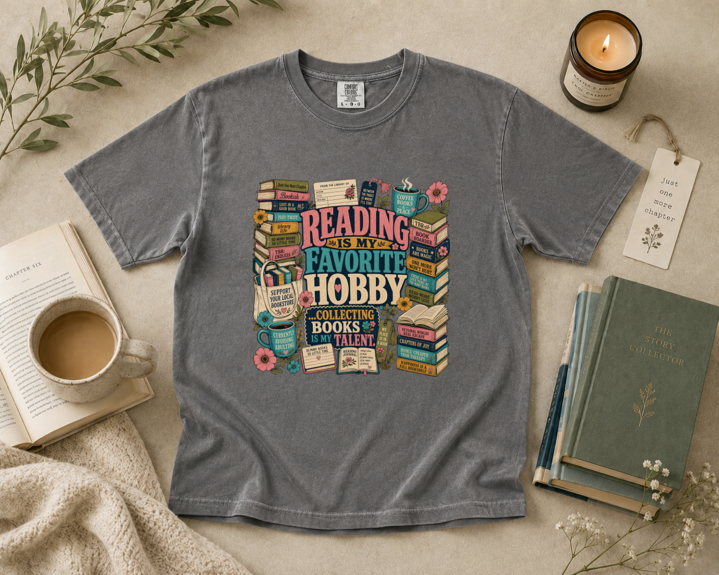 Reading is My Favorite Hobby T-Shirt