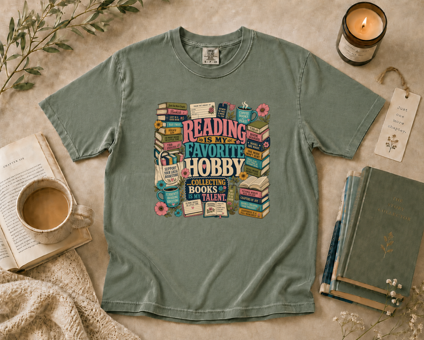 Reading is My Favorite Hobby T-Shirt