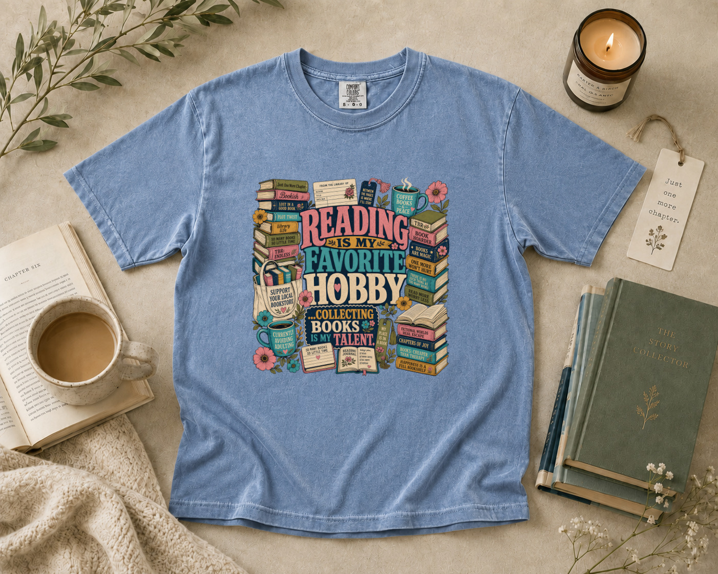 Reading is My Favorite Hobby T-Shirt