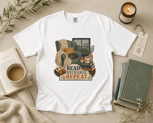 Read. Recharge. Repeat. T-Shirt