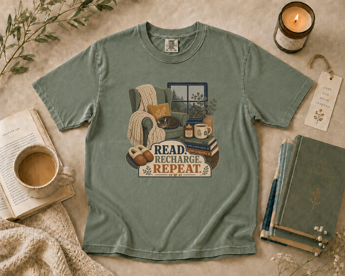 Read. Recharge. Repeat. T-Shirt