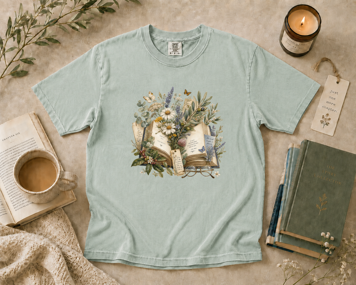 Botanical Book Lover T-Shirt