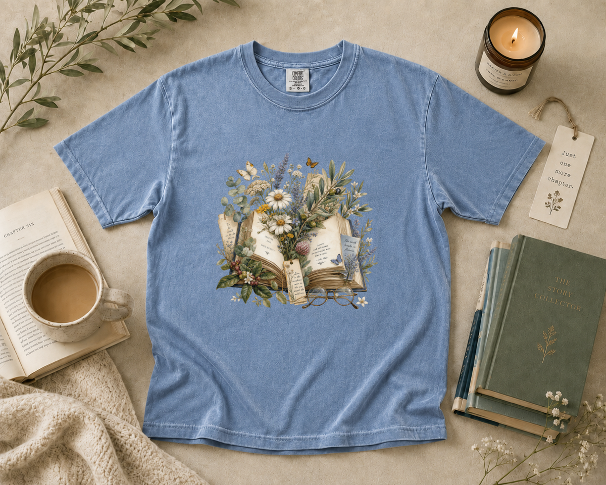 Botanical Book Lover T-Shirt