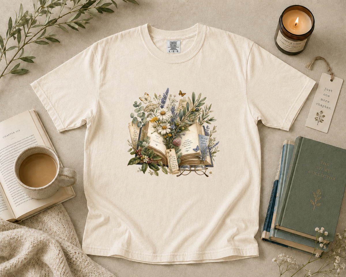 Botanical Book Lover T-Shirt