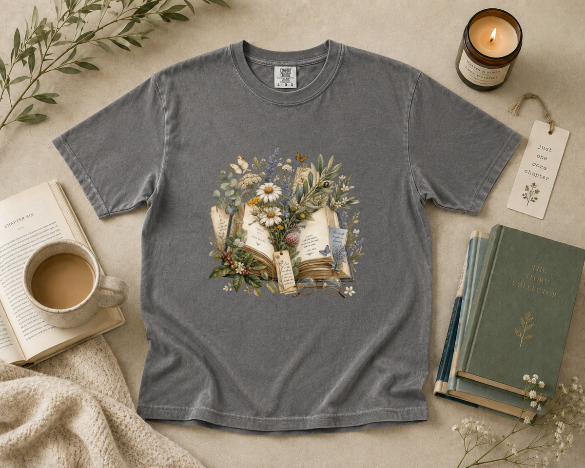 Botanical Book Lover T-Shirt