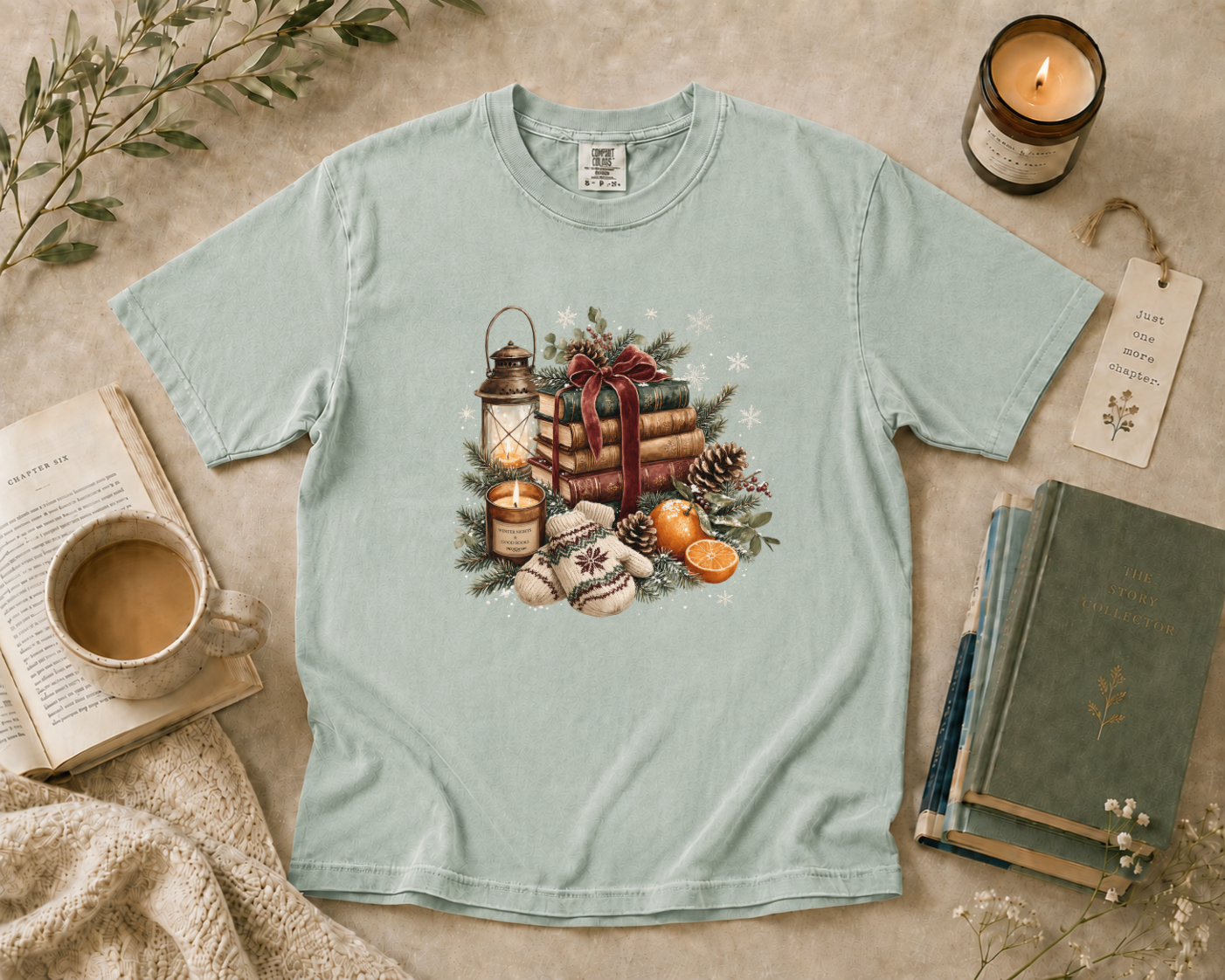 Christmas Book Lover T-Shirt