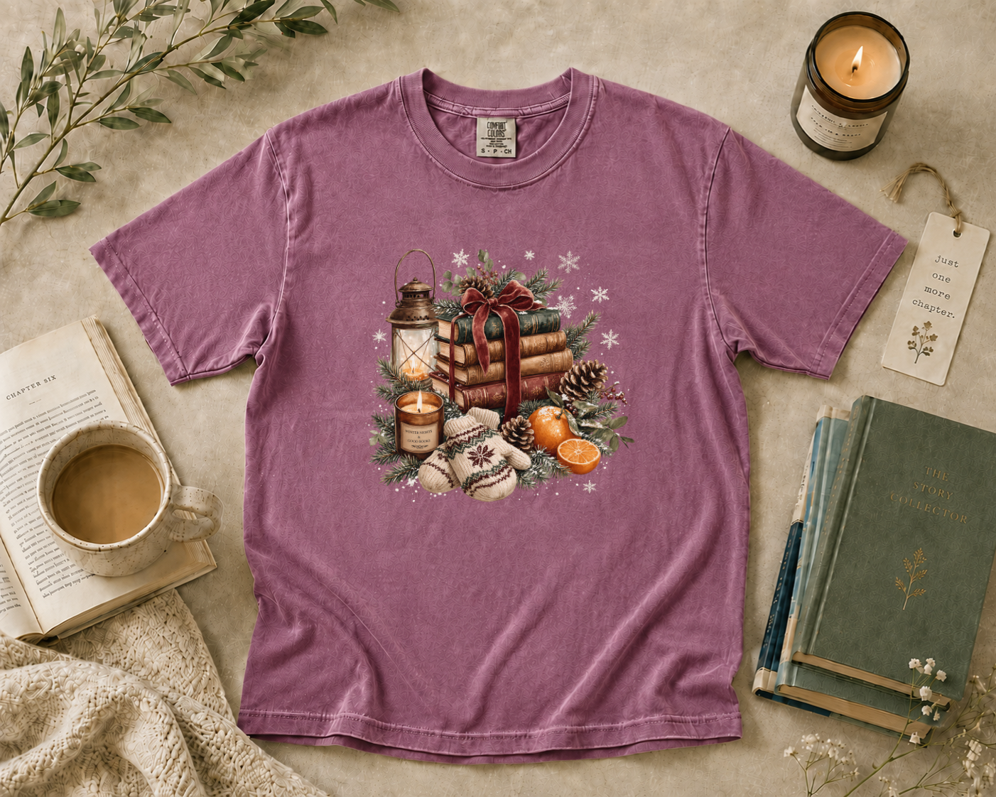 Christmas Book Lover T-Shirt