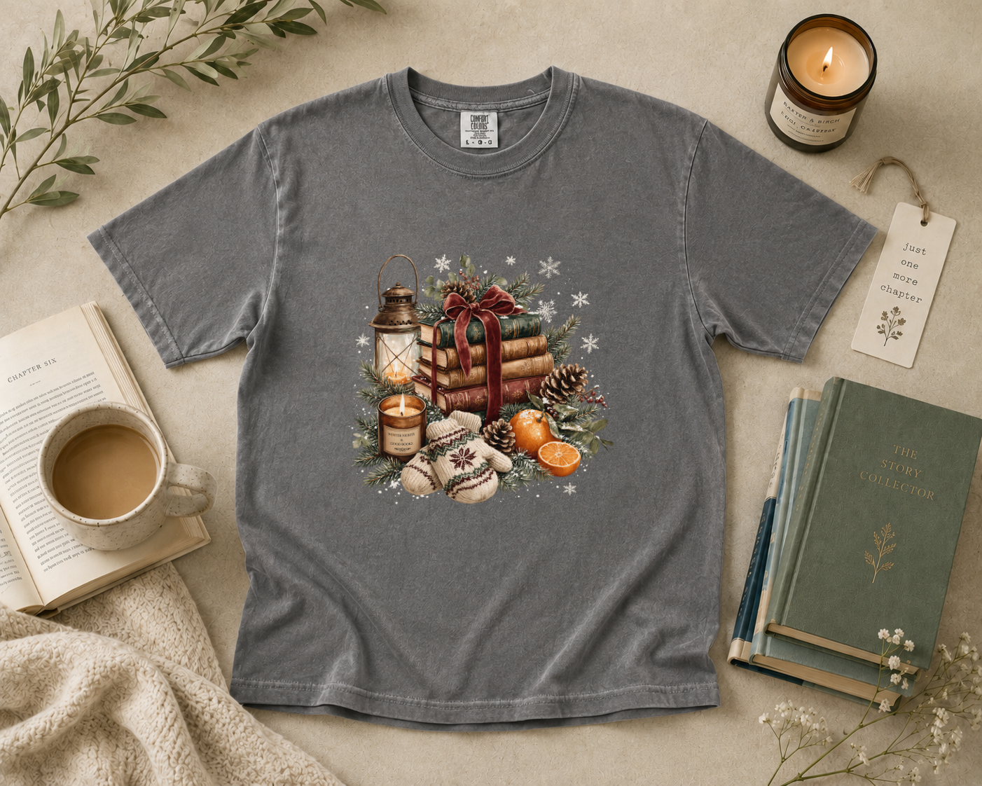 Christmas Book Lover T-Shirt