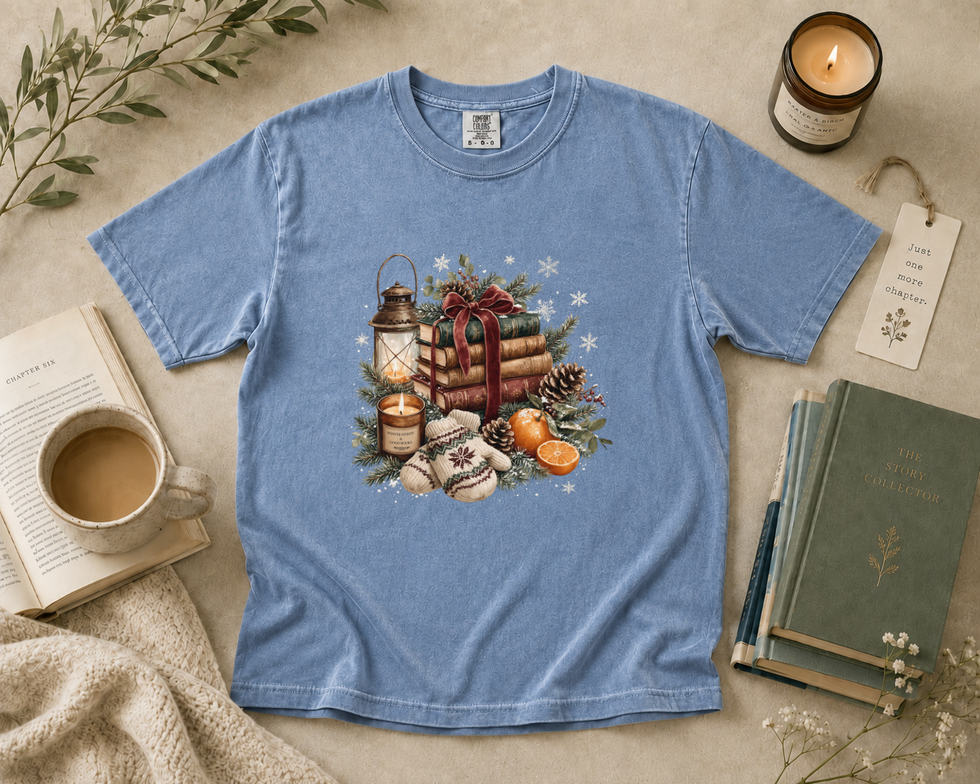 Christmas Book Lover T-Shirt