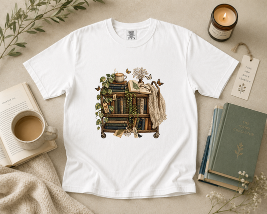 Cozy Book Cart T-Shirt