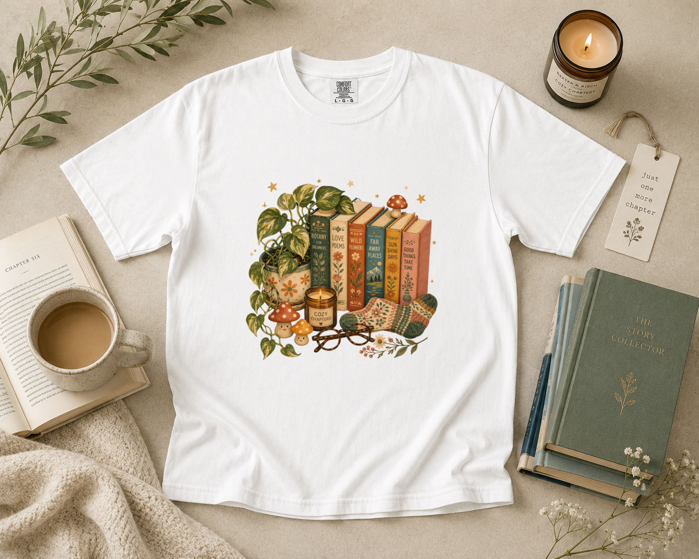 Retro Book Lover T-Shirt