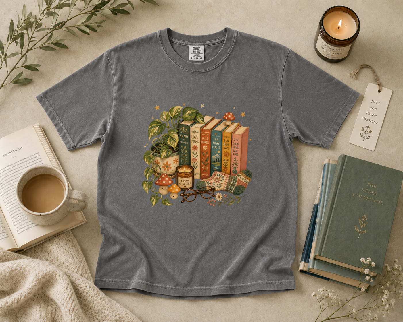 Retro Book Lover T-Shirt
