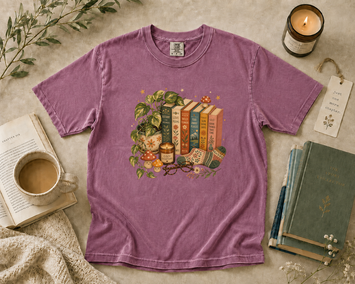 Retro Book Lover T-Shirt