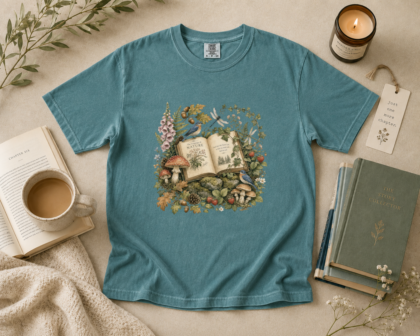 Woodland Book Lover T-Shirt